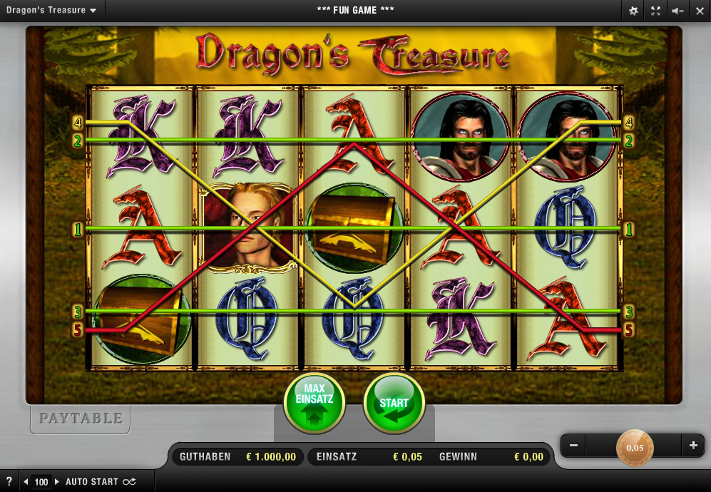 Dragons Treasure online kostenlos spielen